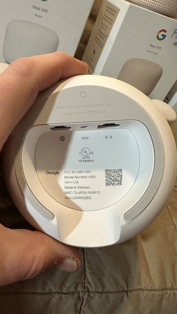Google Nest Wifi Router and 3 Add-on Points