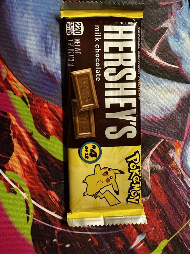 Hershey's Special Edition Pokémon Candy Wrappers Pikachu Bulbasaur Charmander