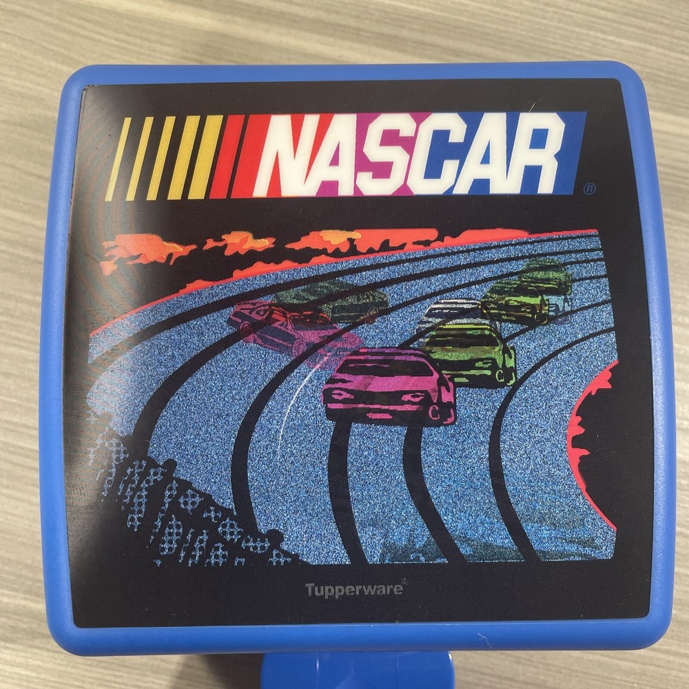 Tupperware NASCAR Sandwich Keeper Blue New!