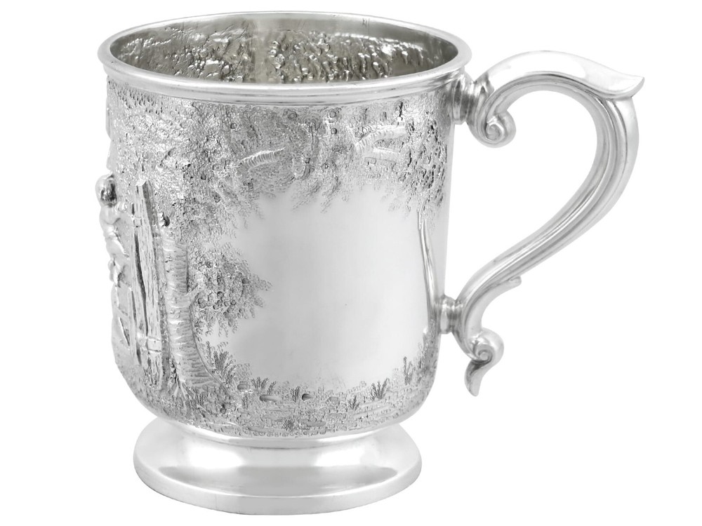 Antique Victorian Sterling Silver Mug