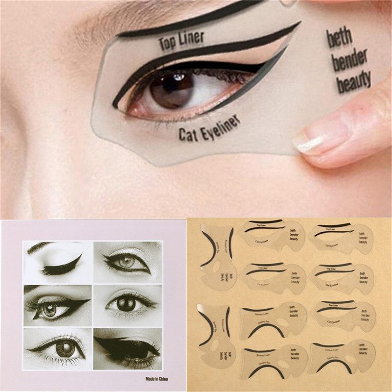 Shaping Eyeliner Eyeliner Tool 10pcs Models Stencil Template Stencils Winged