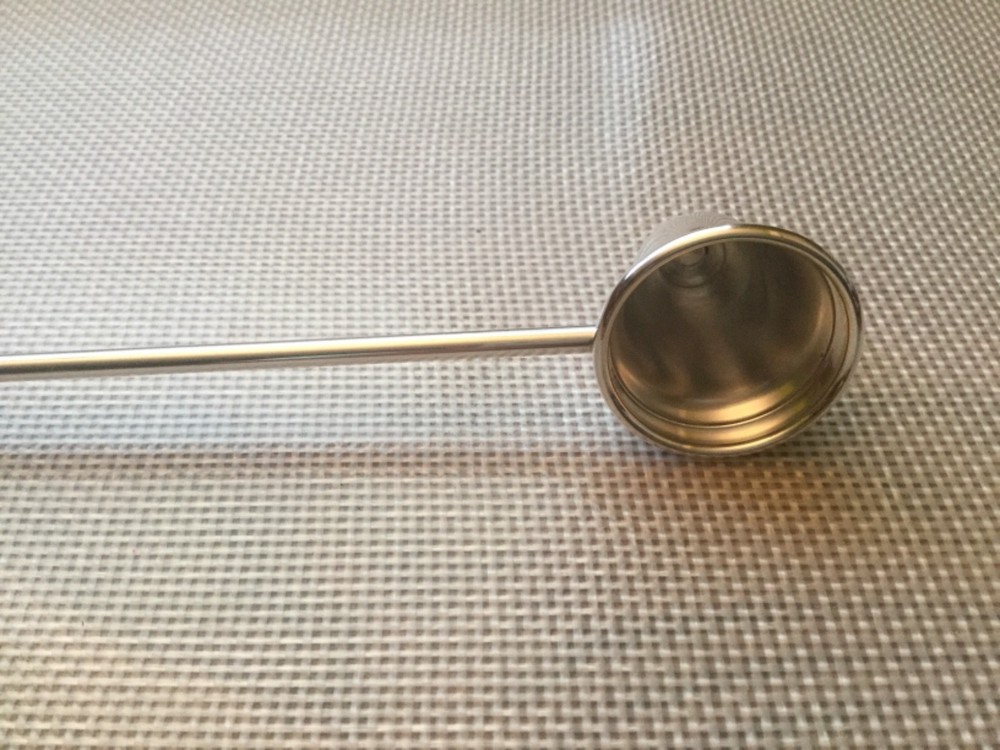 Vintage WEB Sterlin Silver Candle Snuffer W/Turned Ebony Handle