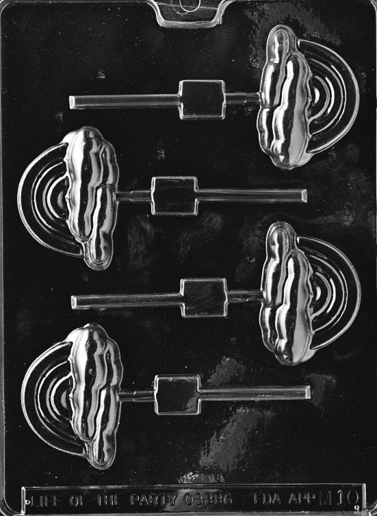 RAINBOWS LOLLY POP MOLD chocolate candy molds rainbow