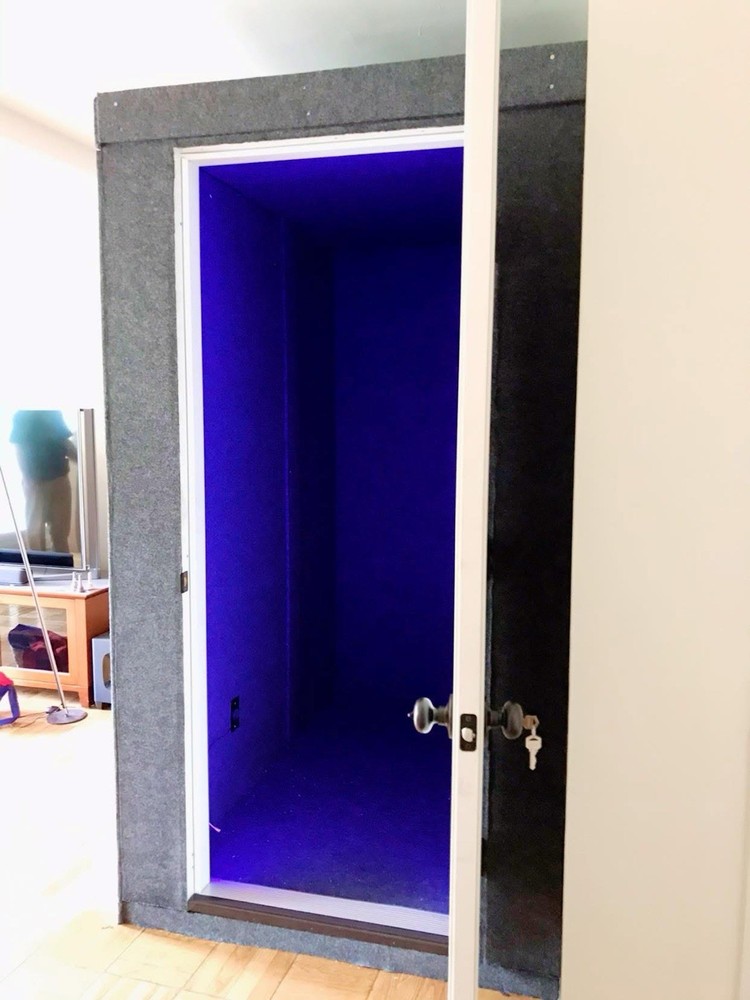 4x3x7’5” Vocal Booth Standard Solid Door