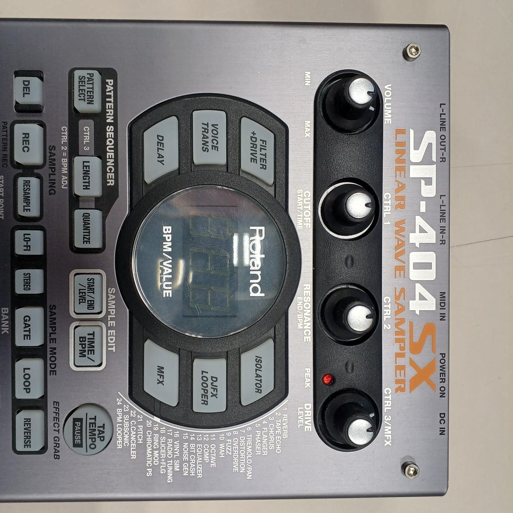 Roland SP-404SX Linear Wave Sampler SD Card System Disc Manual AC Adapter Box