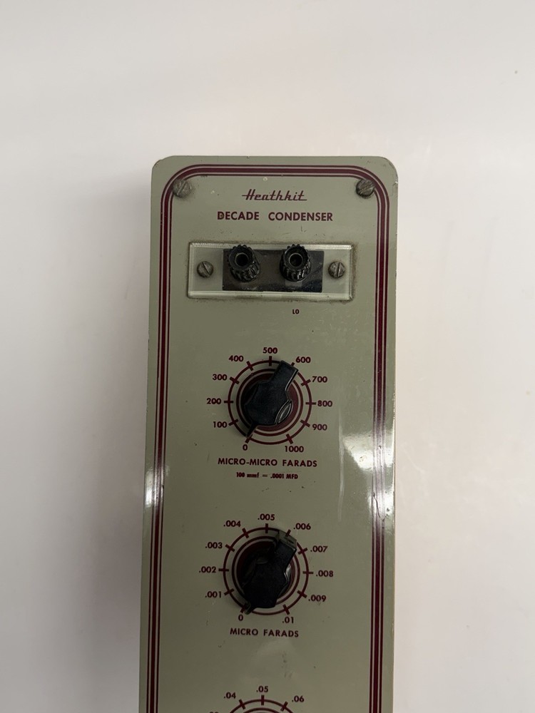 VINTAGE Heathkit DC-1 Decade Capacitor Condenser Capacitance Box