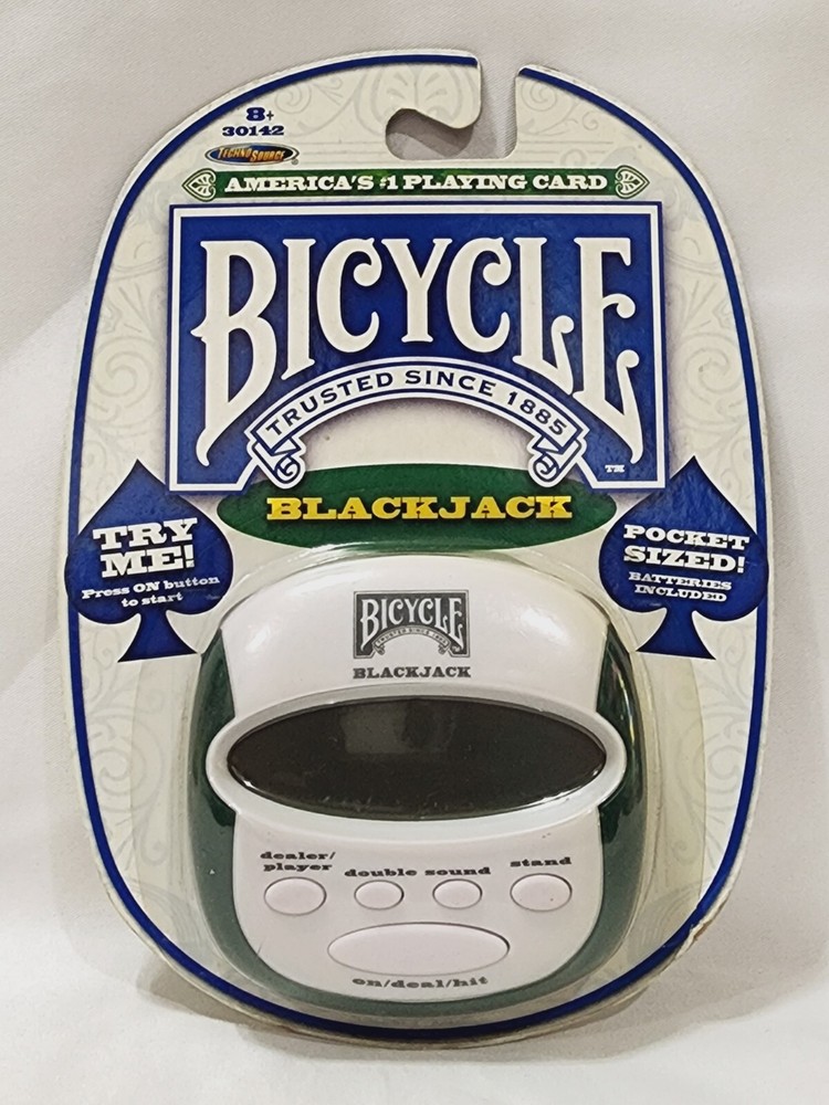 Bicycle BLACKJACK Pocket Sized Electronic Handheld Game 2009 Techno Source New