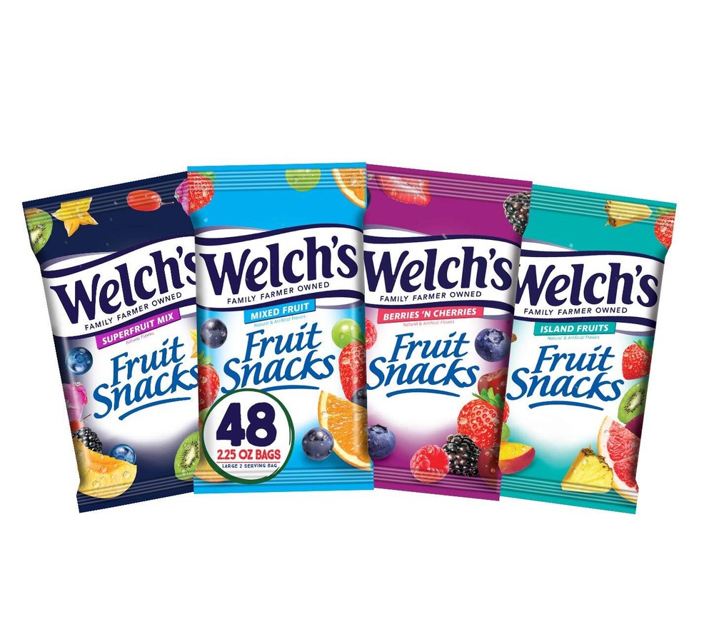 Welch's Fruit Snacks, Bulk Variety Pack with Mixed Fruit, Superfruit Mix, Island
