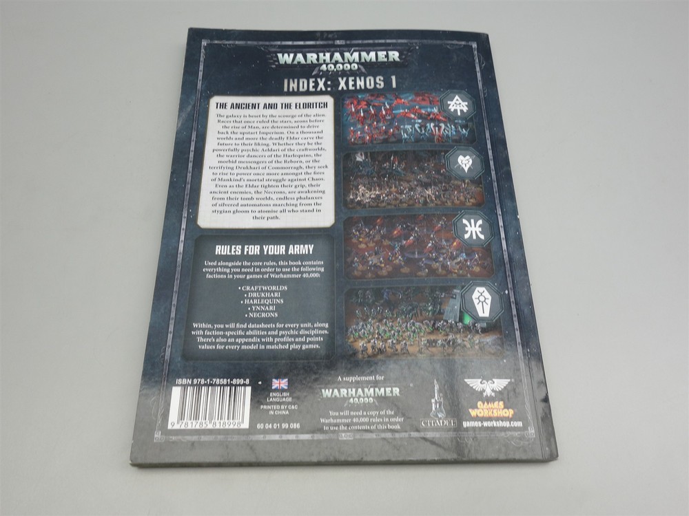 Warhammer 40K: Index Xenos 1 (oop 8th edition softcover)