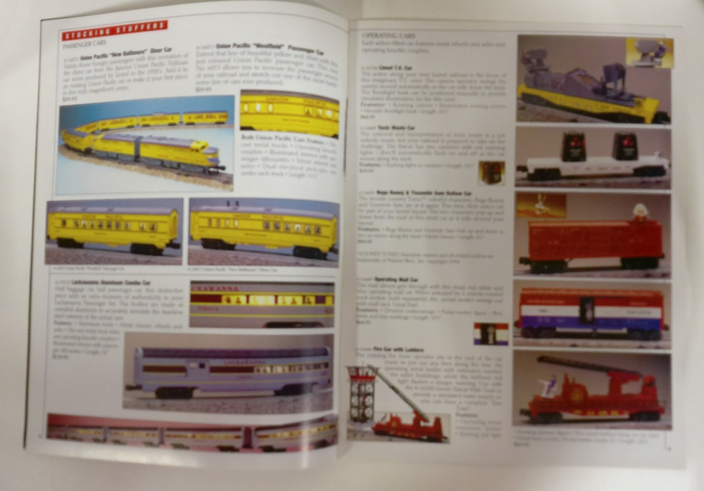 1994 Lionel Train Master & Electric Trains & Accessories Catalogs & Order Forms