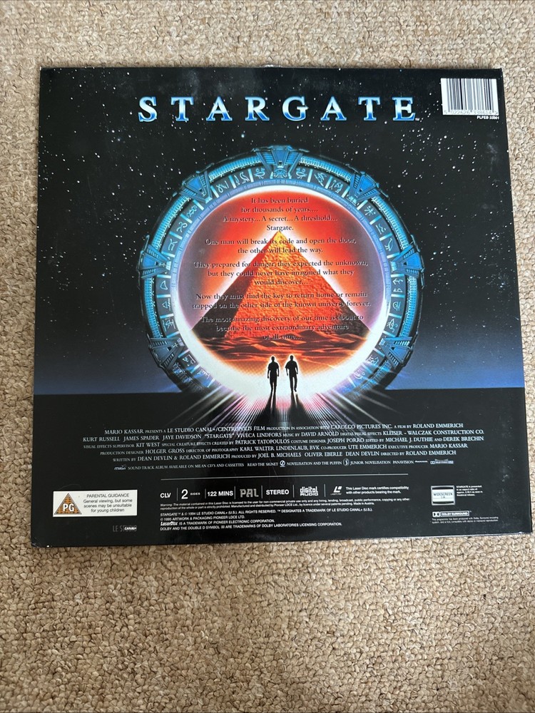 Stargate Laserdisc PAL Release WideScreen Edition