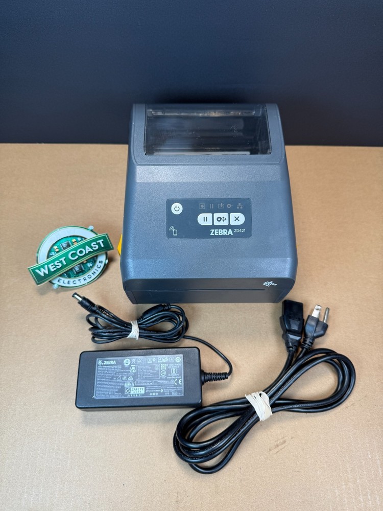 Zebra ZD421 Direct Thermal Barcode Label Printer USB Bluetooth Ethernet