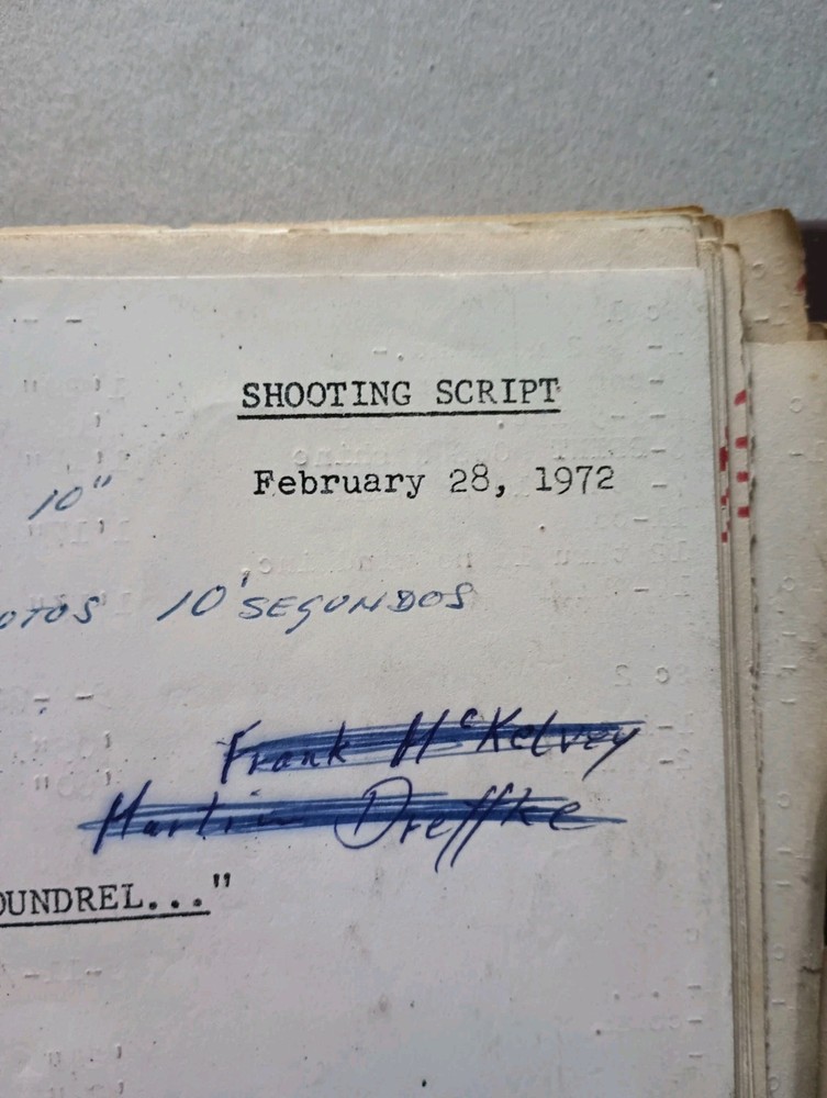Once Upon a Scoundrel (1972) ZERO MOSTEL MOVIE Script by Norman Spencer Graham