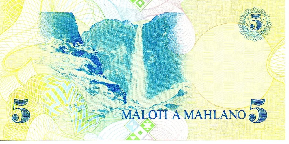 Lesotho 5 Maloti Year 1989 Uncirculated Banknote
