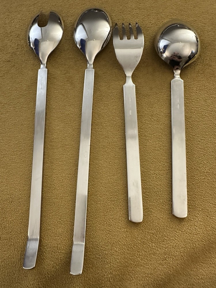 Alessi Salad Serving Set + Serving Spoon & Fork
