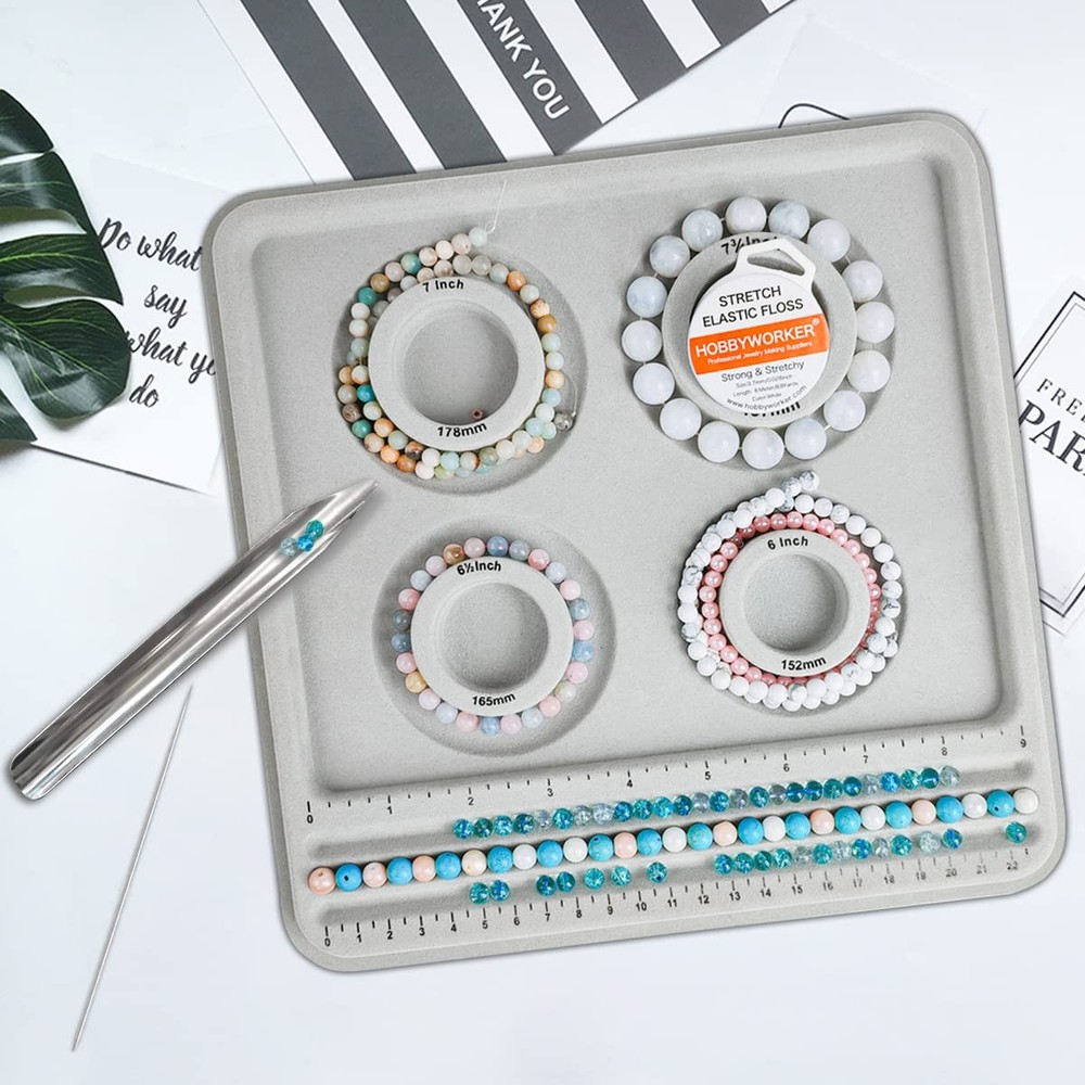 hobbyworker The Bead Boards Bracelet Sizer Measurement Small, Board Kit