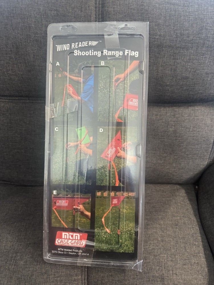 Mtm Wind Reader Shooting Range Flag Orange W/ Shooting - WRF