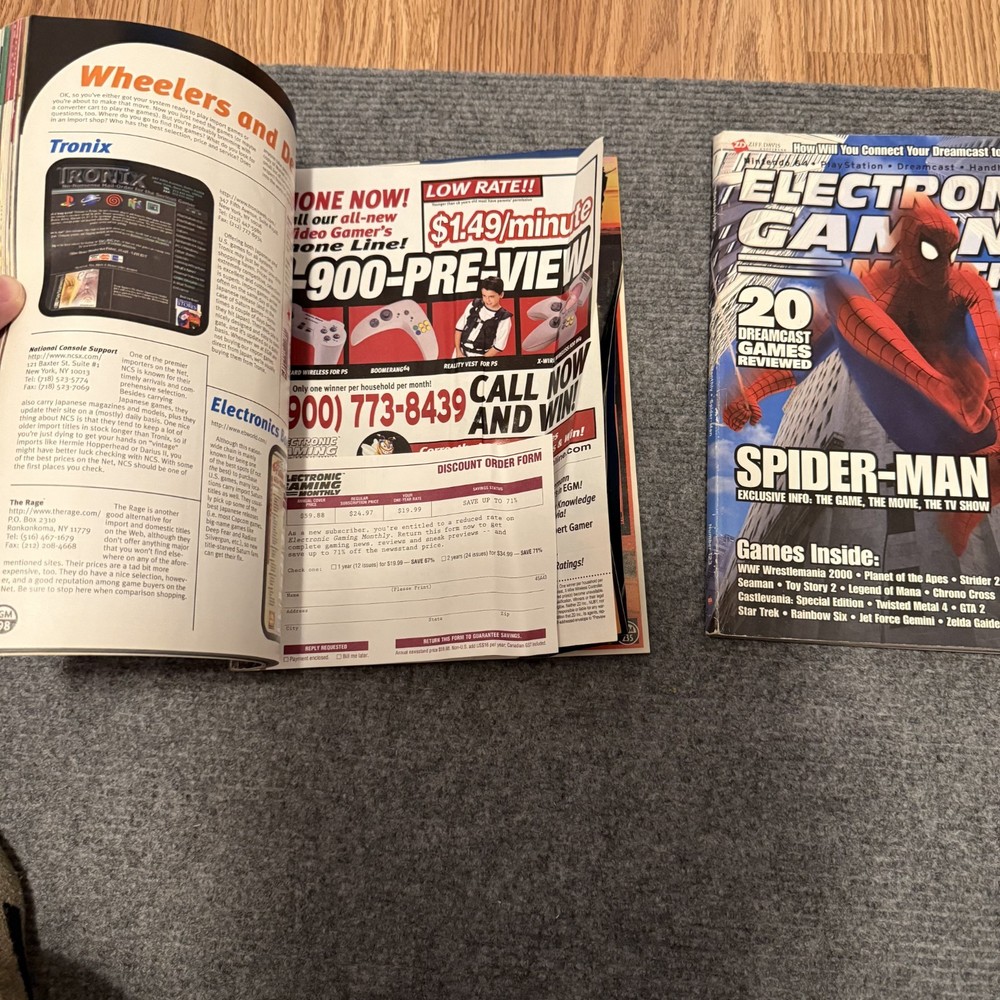 Electronic Gaming Monthly EGM 113 & Zelda & Spider-Man