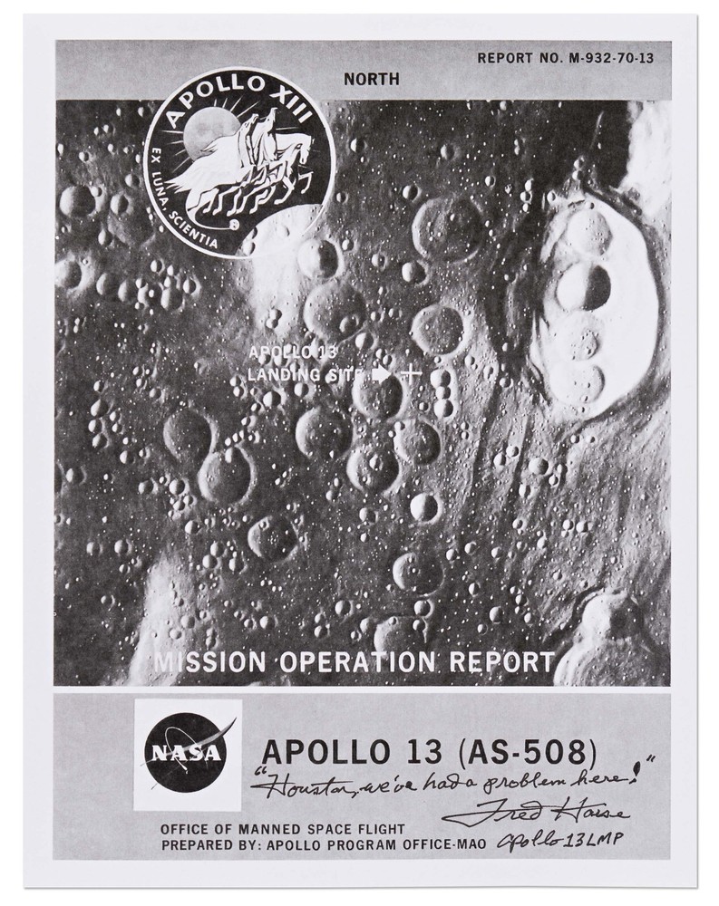 Fred Haise Signed Apollo 13 Mission Operation Report