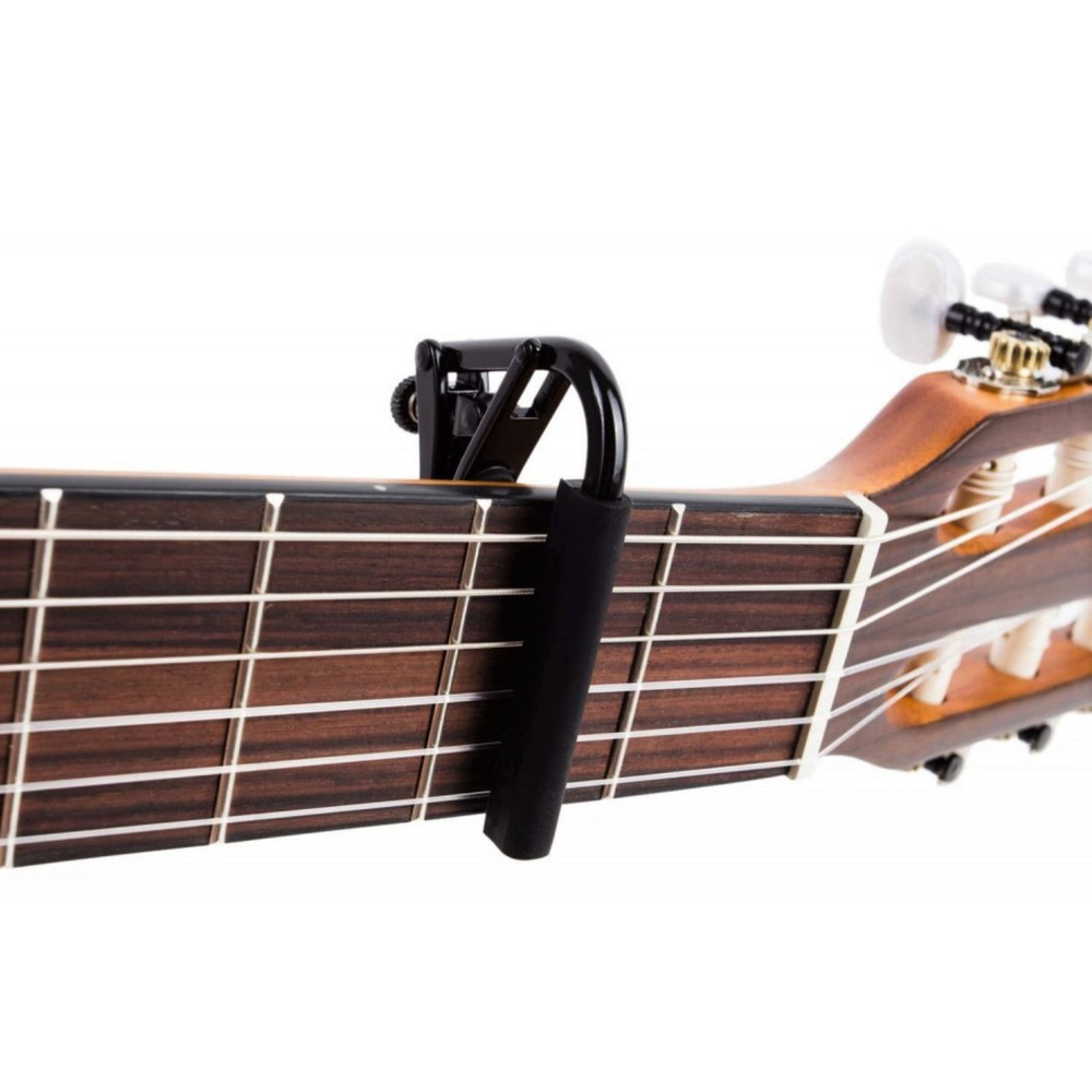 Shubb C2K Capo Noir for Nylon String Classical Guitars, Black Chrome