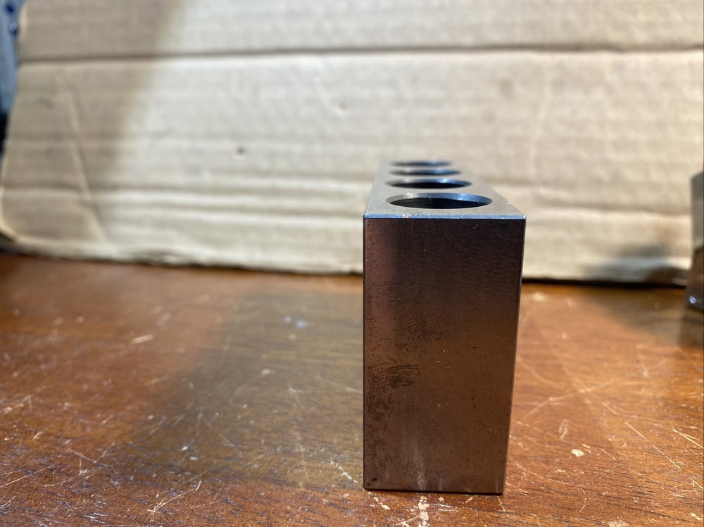 D.KOREJWO 4-HOLE MACHINIST BLOCK RECTANGULAR 4”x2”x1”