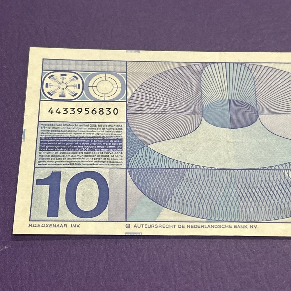 Netherlands- 10 Gulden- 1968