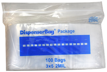 Zip Lock Bag - 3x5 (2 Mil) Clear