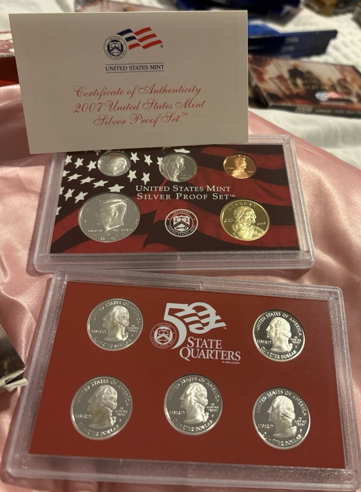 2007 United States Mint Silver Proof Set Original Box