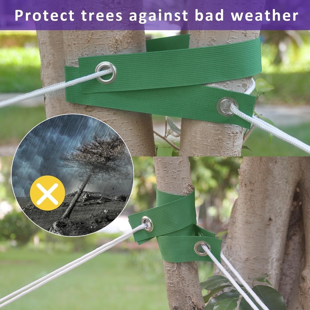 Tree Straps for Staking, 8 PCS Tree Support Straps for Newly Planted Saplings