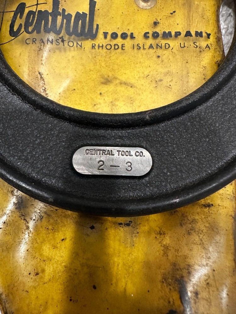 Vintage Central Tool Co. Micrometer #32RL 2”-3” W/Original Instructions