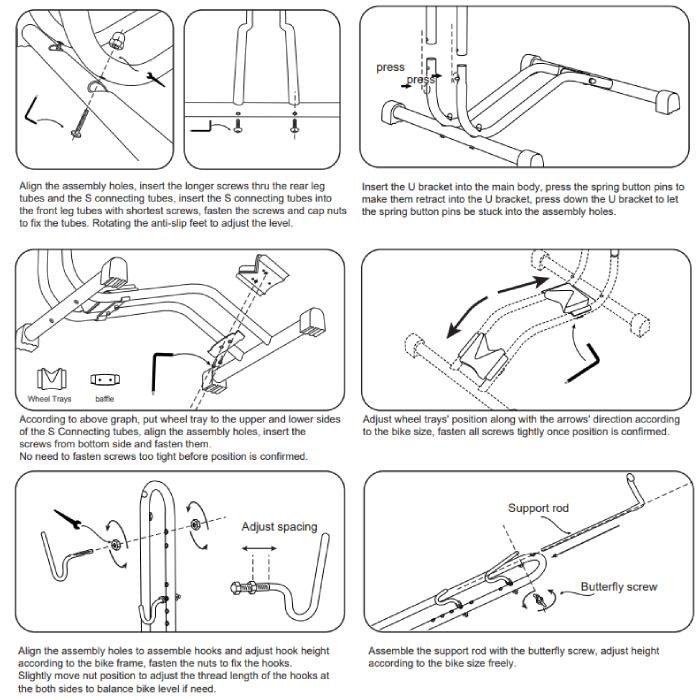 ROXAR multifunctional folding bike stand / service stand
