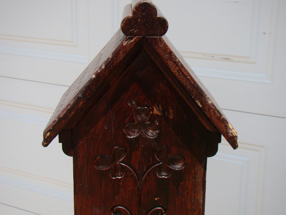 ANTIQUE VICTORIAN WOOD NEWEL POST 1870's