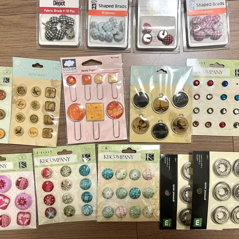 Stamp Art Decorative Brad - Scrapbooking & Paper Craft Accessory