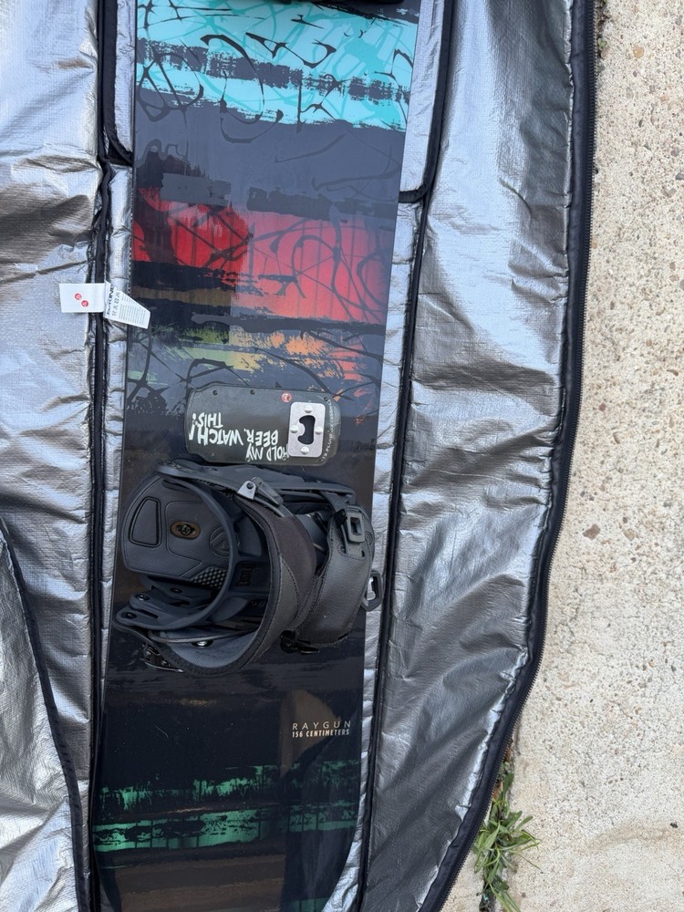 K2 Raygun Snowboard 156 bindings