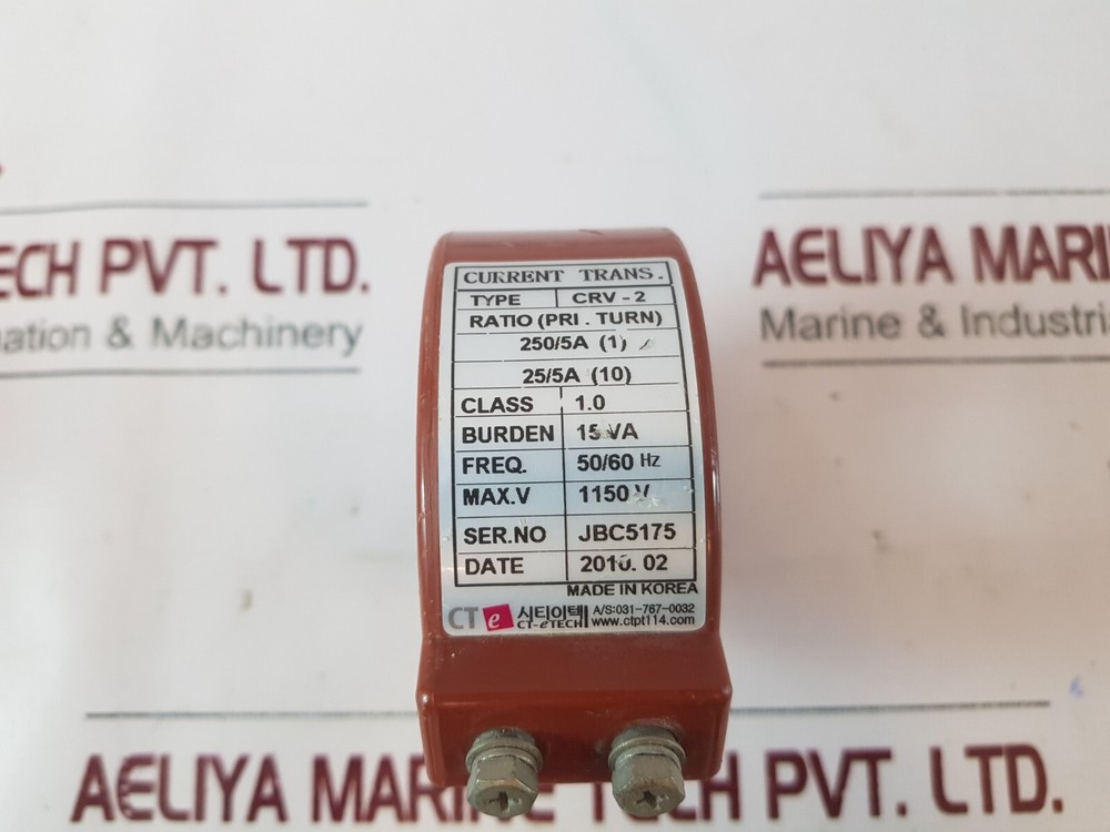 Ct-e tech crv-2 current transformer class: 1.0