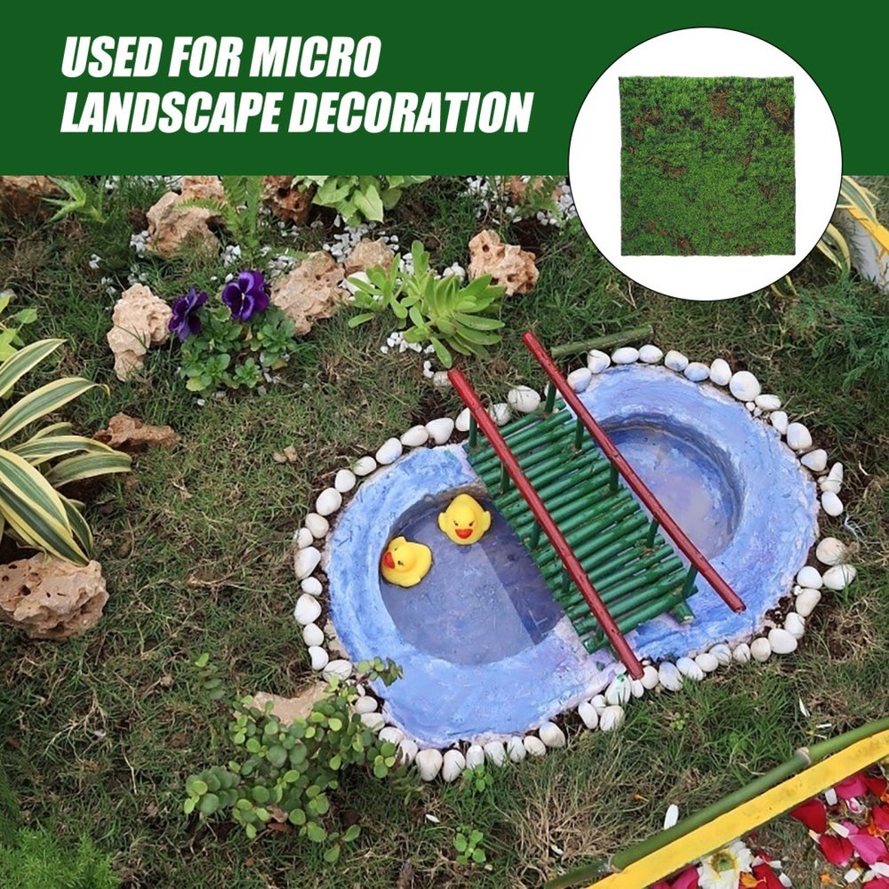 Faux Grass Decor Fake Mat Simulation Artificial Moss for Planters