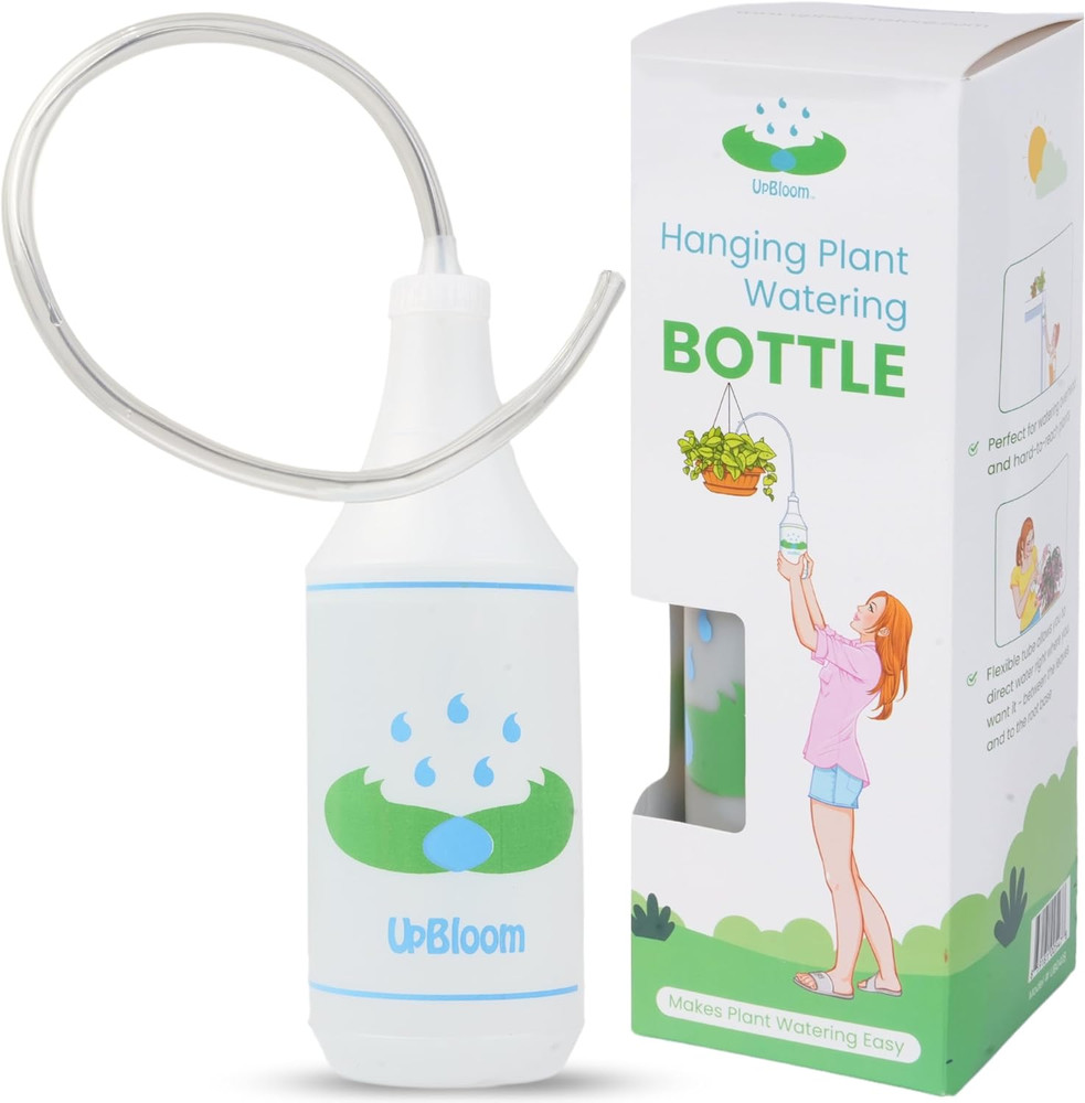 32 Oz Squeeze Bottle for Hanging Plants, Squirt Bottle/Water Container