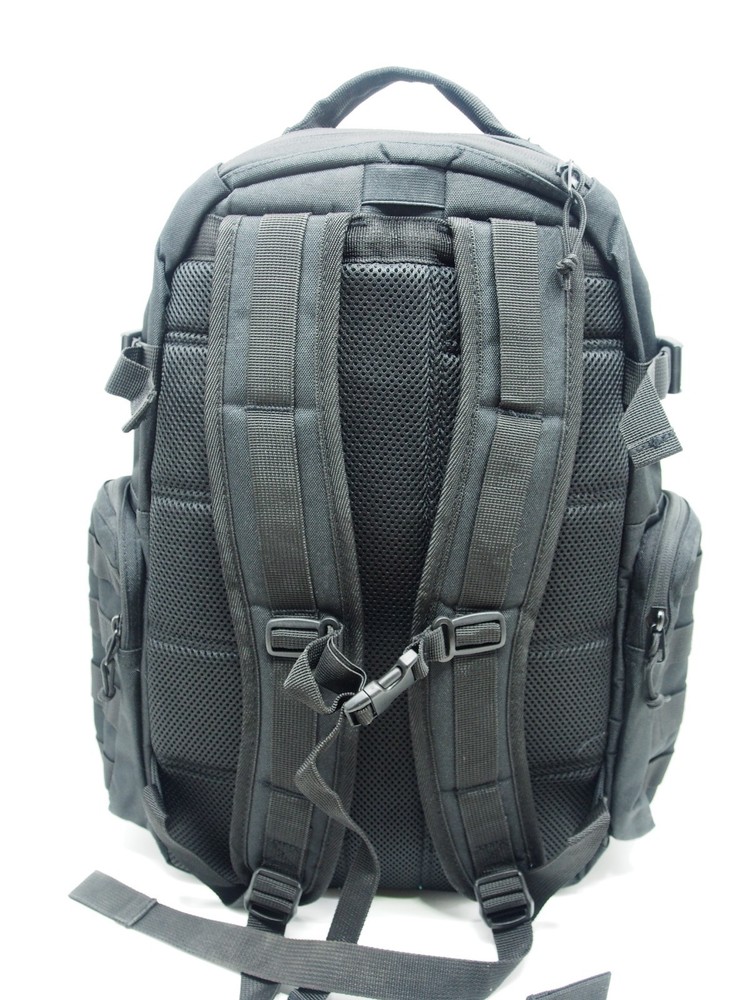 Military Tactical Backpack CORNERSTONE Multiple Compartments BLACK WITH LOGO