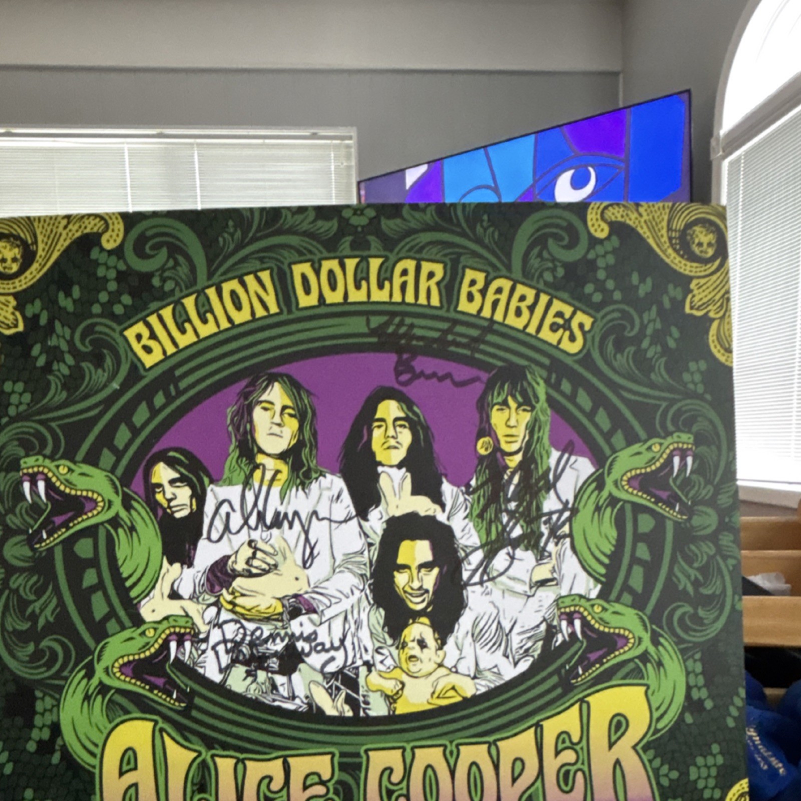 Alice Cooper Billion Dollar Babies Trillion Dollar signed insert 4 signatures