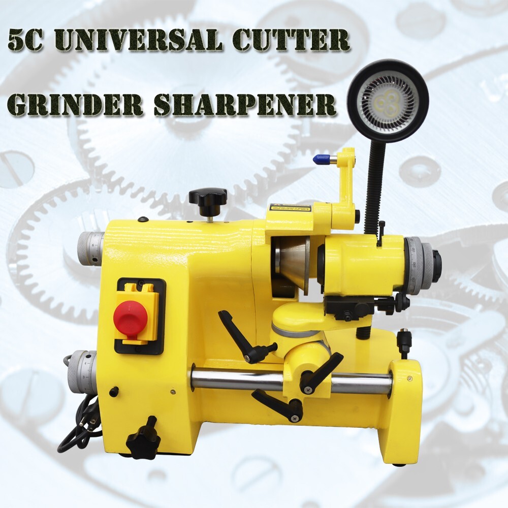 Universal Cutter Grinder Sharpening Machine 5C Collets Sharpener End Mill Drill