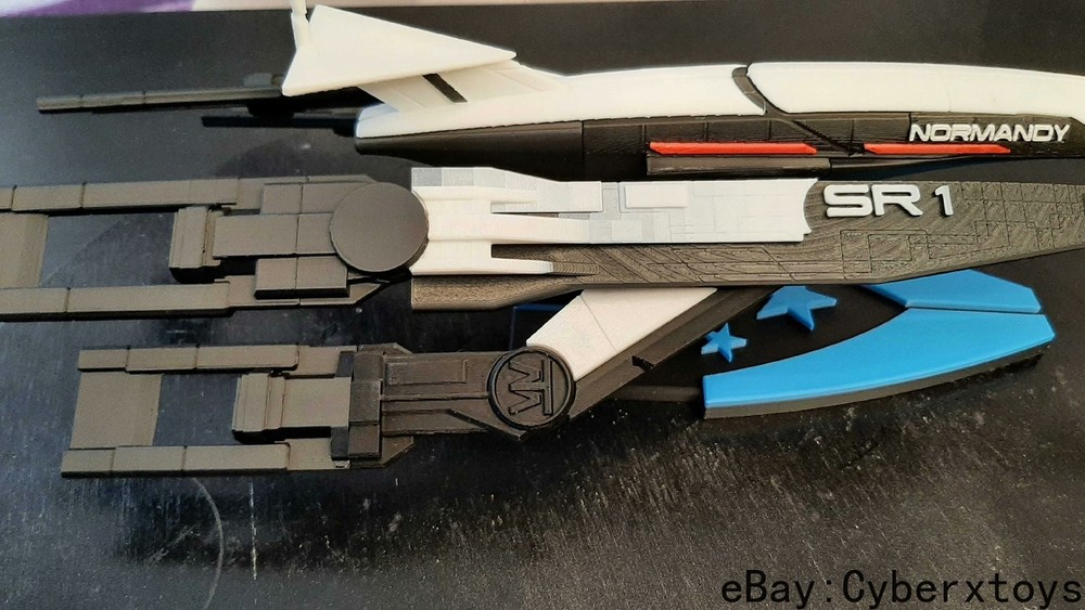 MASS EFFECT SSV Normandy SR1 Spaceship Painted Model 3D Print