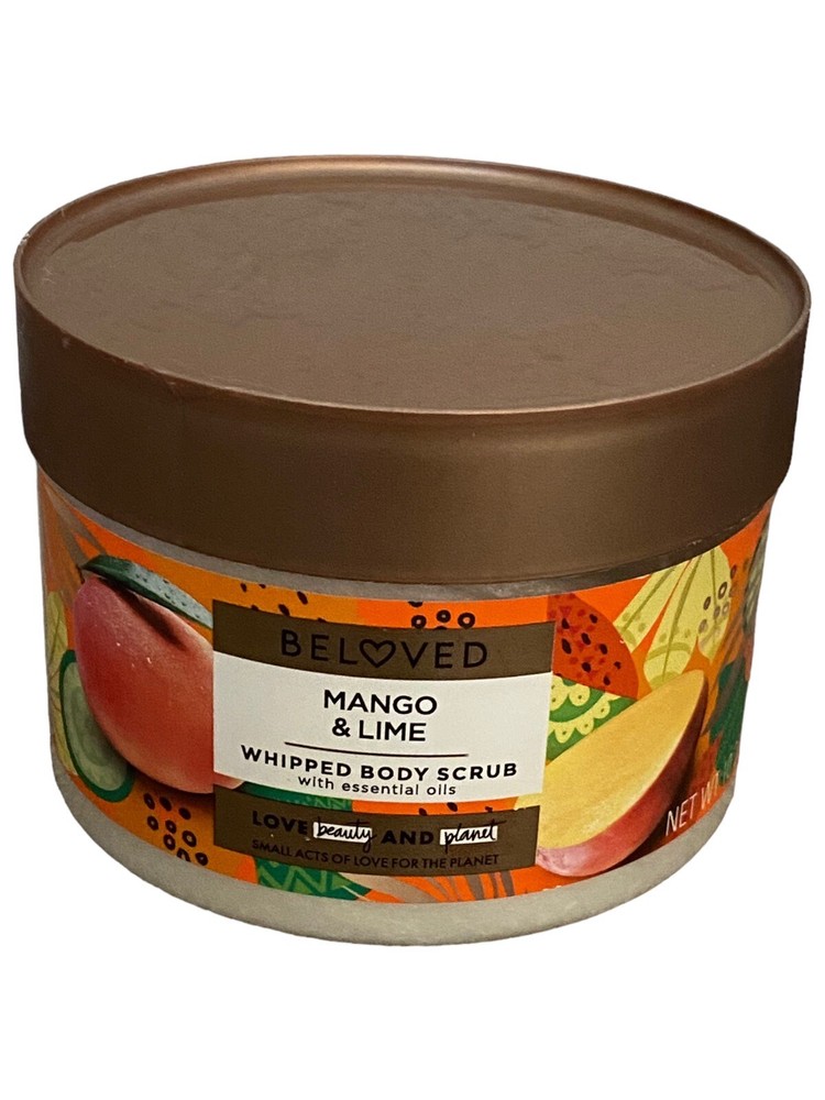 Beloved Mango & Lime Whipped Body Scrub With Essential Oils 10oz