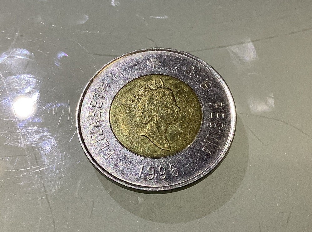 Canada 2 Dollars 1996 Toonie Circulated