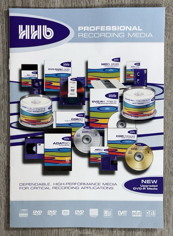 HHB BurnIT CDR-830 Professional Compact Disc Recorder Remote Cables Rack Mount