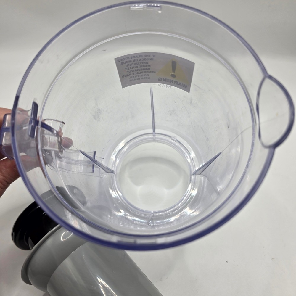 Magic Bullet Juicer Attachment Pitcher Grey Filter Black Pusher Replacement