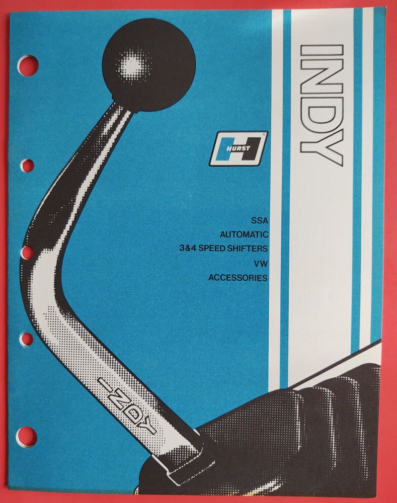 Original - NOS Hurst INDY Floor Shifter Brochure Performance