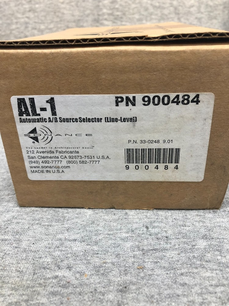 Sonance AL-1 Automatic A/B Source Selector 90-0484