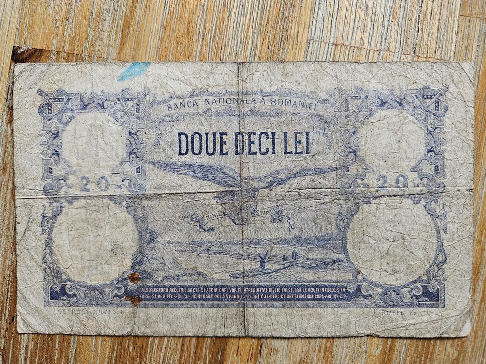Romania 20 lei 1929 banknote