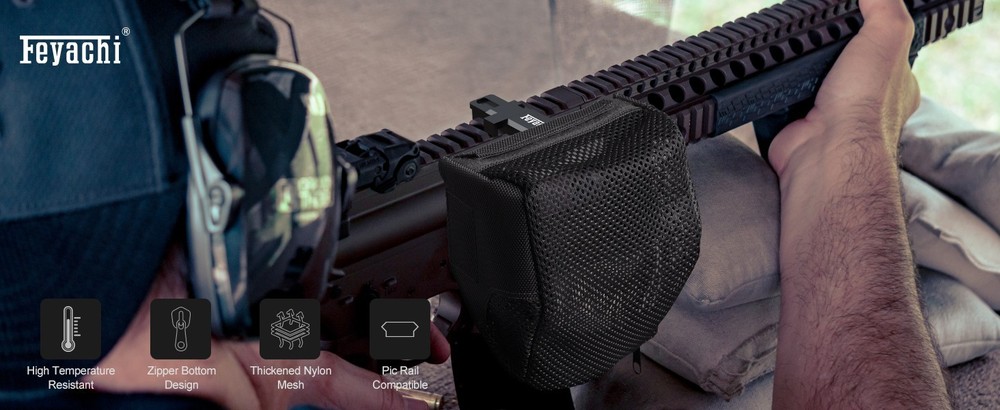 Picatinny rail brass catcher Black