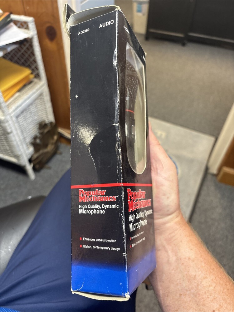 Popular Mechanics Microphone A-32969 Unidirectional Dynamic Microphone